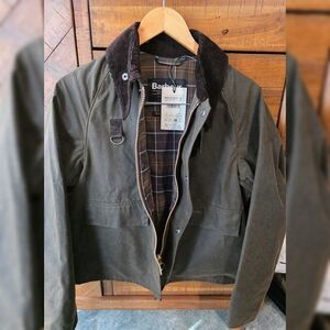NWT! Barbour Spey Wax jacket in Olive Sz. Medium
